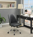 Upholstered Tufted Back Office Chair Grey And Chrome - Canales Furniture