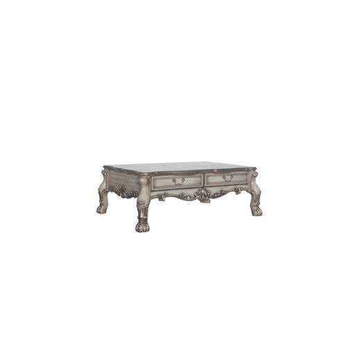 Dresden Vintage Bone White Coffee Table - Canales Furniture