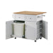 3-Door Kitchen Cart - Canales Furniture