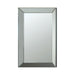 Rectangular Beveled Wall Mirror Silver - Canales Furniture