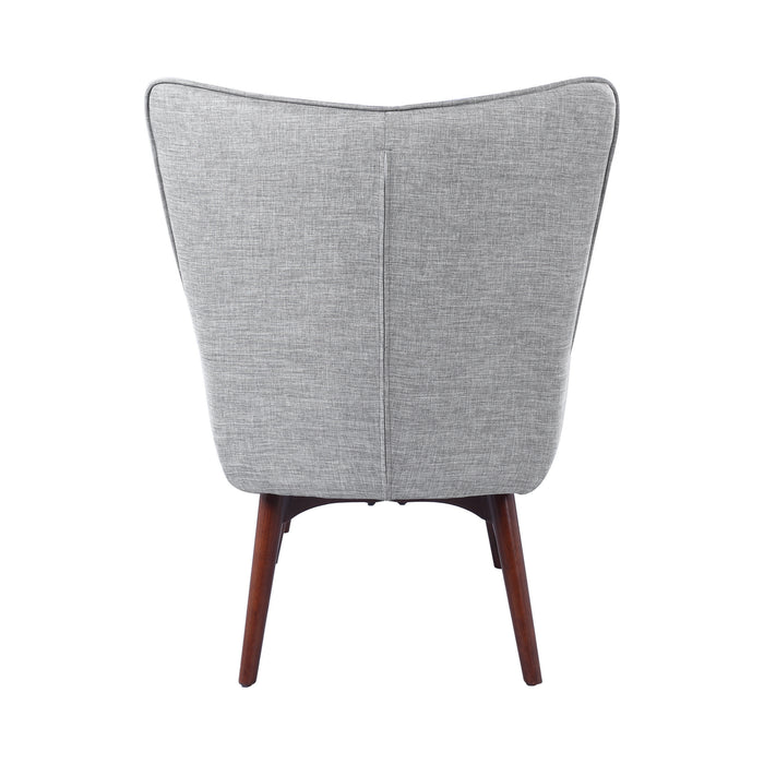 Willow Upholstered Accent Chair With Ottoman