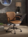 Josi Coffee Top Grain Leather Office Chair - Canales Furniture