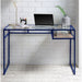 Yasin Blue & Glass Desk - Canales Furniture