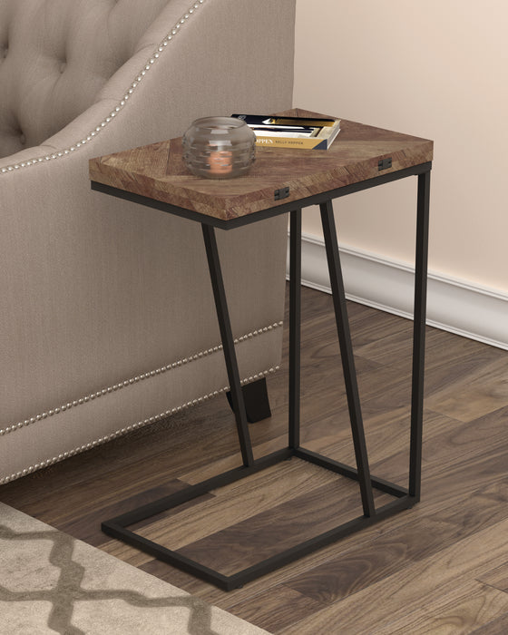 Carly Expandable Chevron Rectangular Accent Table