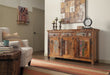 3-Door Accent Cabinet Reclaimed Wood - Canales Furniture