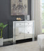 2-Drawer Accent Cabinet Clear Mirror - Canales Furniture
