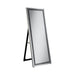 Rectangular Cheval Floor Mirror Silver - Canales Furniture