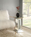 Nysa Mirrored Pedestal Stand - Canales Furniture