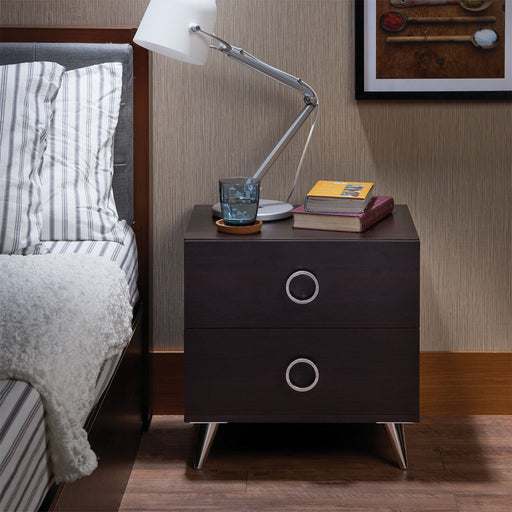 Elms Espresso Accent Table - Canales Furniture