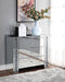 Noralie Mirrored & Faux Diamonds Console Table - Canales Furniture