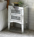 Nowles Mirrored & Faux Stones Accent Table - Canales Furniture