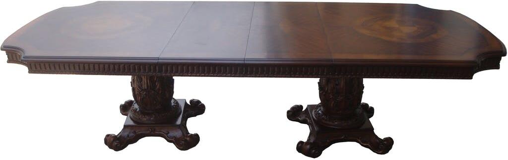 Vendome Dining Table w/Double Pedestal - Canales Furniture