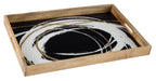 Rhyslen Tray Black/White/Gold Finish - Canales Furniture