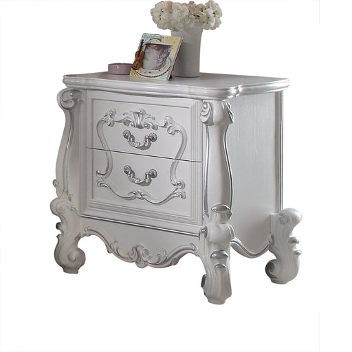 Versailles White Nightstand - Canales Furniture