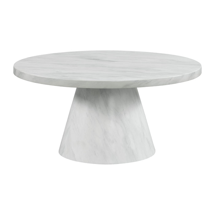 Bellini Round White Coffee Table