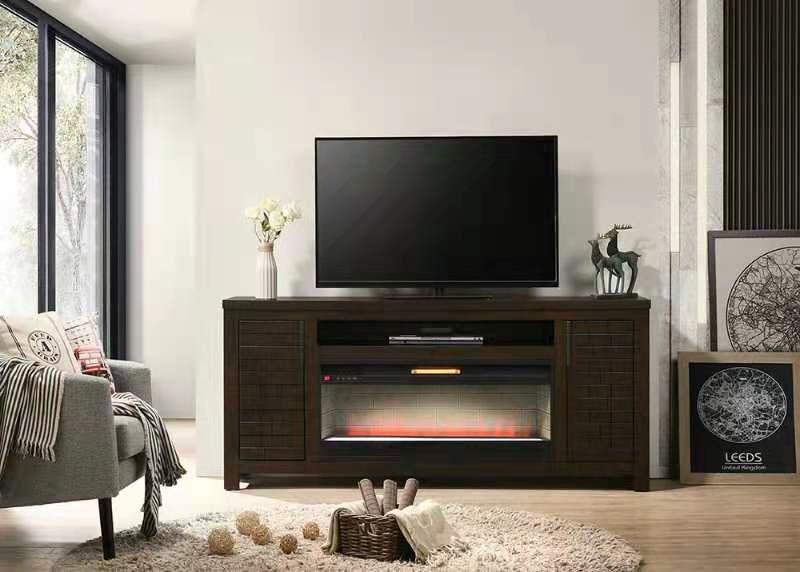 42” Hargis Media Console with Built-In Electric Fireplace