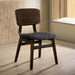 Shayna Black/Light Oak Side Chair (2/ctn) - Canales Furniture