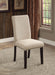 DODSON I Black/Beige Side Chair (2/CTN) - Canales Furniture