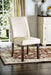 Cimma Espresso/Ivory Side Chair (2/CTN) - Canales Furniture