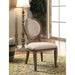 Kathryn Rustic Dark Oak/Beige Side Chair (2/CTN) - Canales Furniture