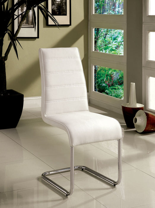 Mauna White Side Chair - Canales Furniture