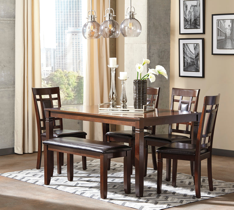 Bennox Dining Table and Chairs with Bench