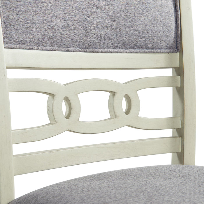 Amherst White Counter Height Side Chair - Canales Furniture