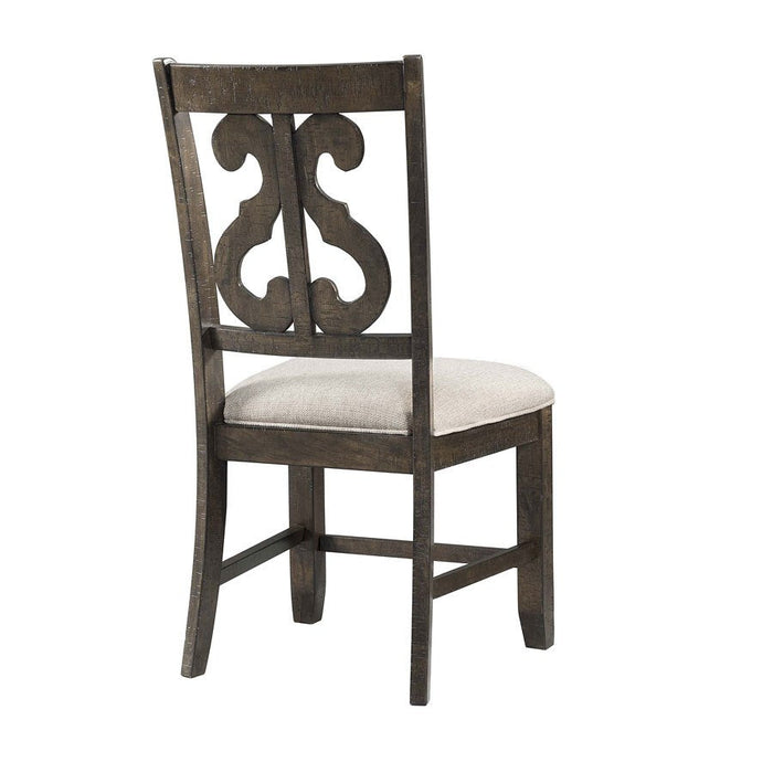 Stone Swirl Back Side Chair - Canales Furniture