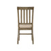 Stone Gray Wooden Slat Back Side Chair - Canales Furniture