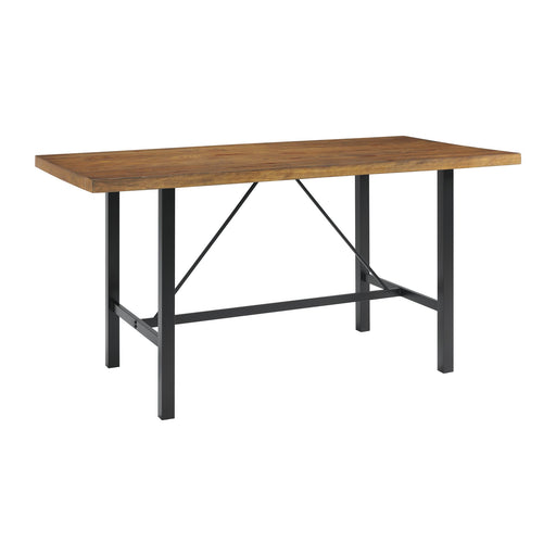 Melton Rectangular Brown Counter Table - Canales Furniture