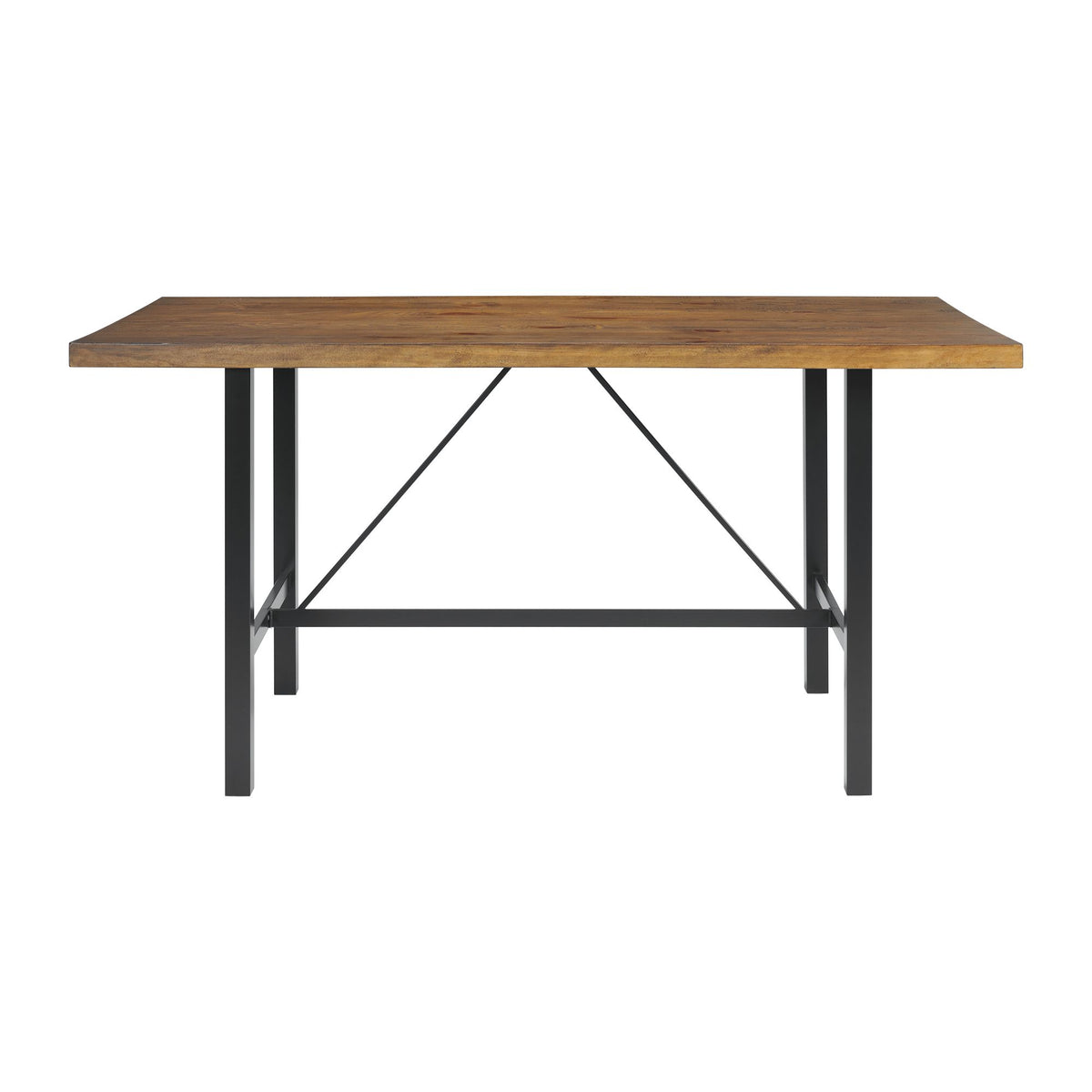Melton Rectangular Brown Counter Table - Canales Furniture