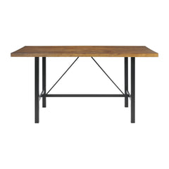 Melton Rectangular Brown Counter Table - Canales Furniture