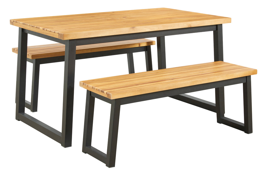 Town Wood Outdoor Dining Table Set