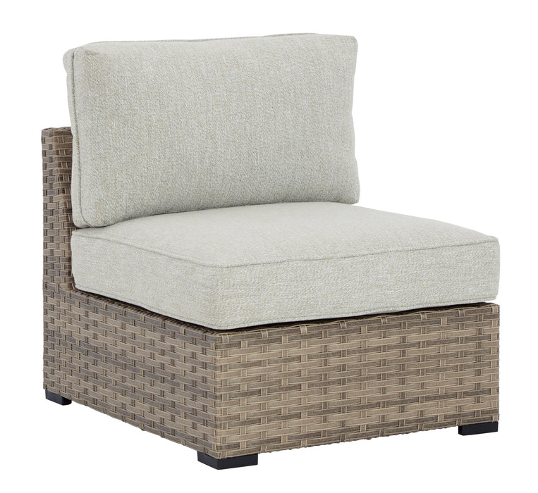 Calworth Outdoor Armless Chair with Cushion