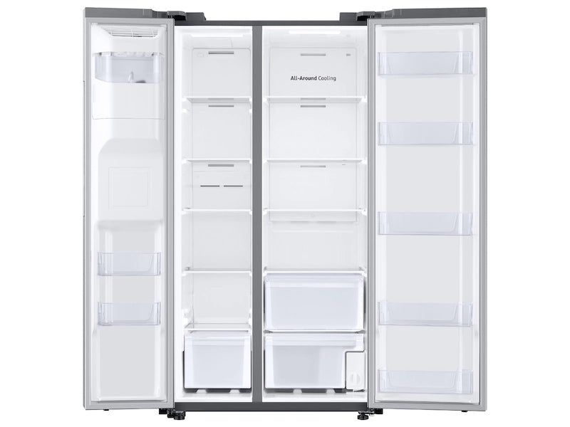 27.4 cu. ft. Large Capacity Side-by-Side Refrigerator in Stainless Steel