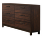 Edmonton 6-Drawer Dresser Rustic Tobacco - Canales Furniture