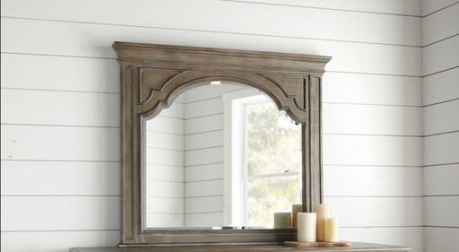 Highland Park Mirror Waxed Driftwood - Canales Furniture