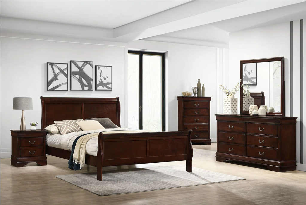 Louis Phillippe Cherry Nightstand - Canales Furniture