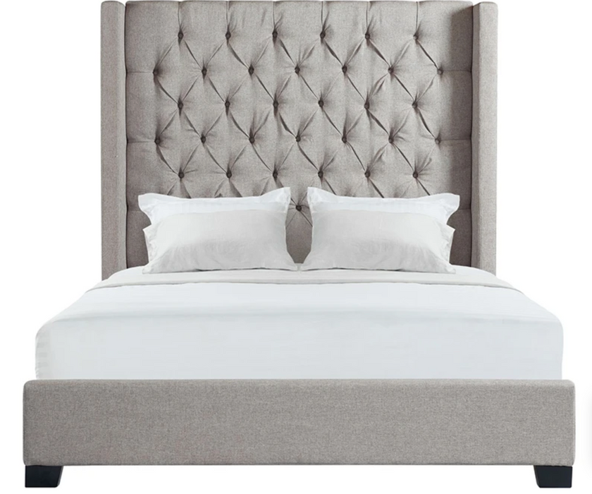 Morrow Grey Bed - Canales Furniture