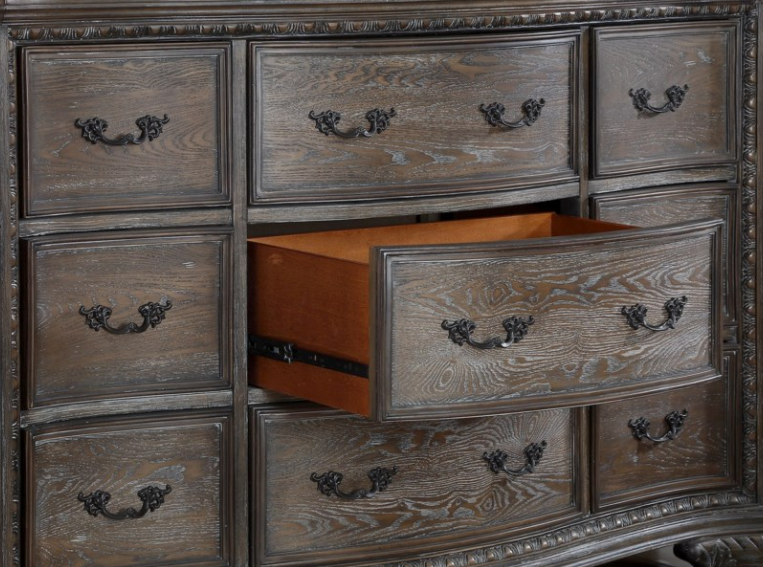 Sheffiled Antique Grey Dresser - Canales Furniture