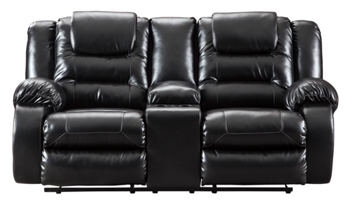 Vacherie Reclining Loveseat with Console - Canales Furniture