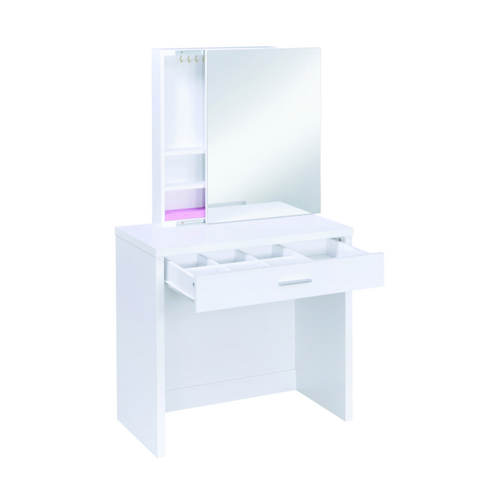 2-Piece Vanity Set With Lift-Top Stool - Canales Furniture