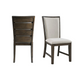 Grady Brown Slat Back Side Chair - Canales Furniture