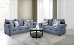 Paisley Indigo Loveseat