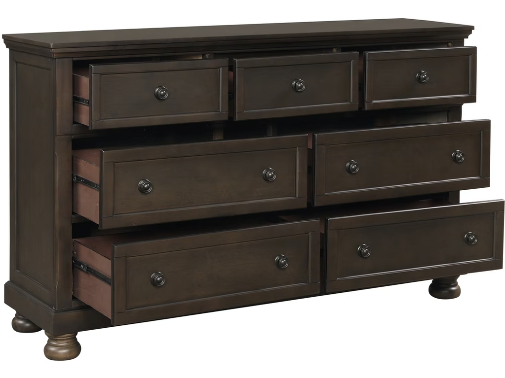 Cómoda Begonia marrón grisáceo con cajón oculto