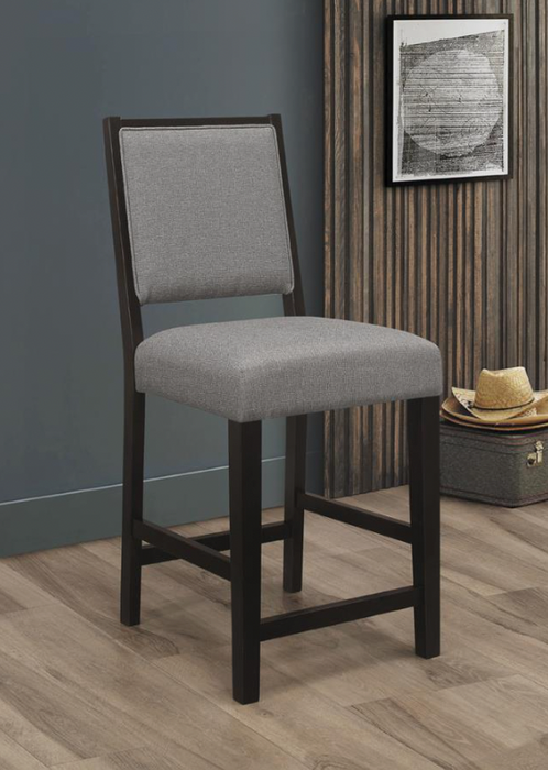 Bedford Upholstered Open Back Stool with Footrest