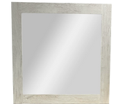 Salma II Wengue Blanco Mirror with White Wood Finish