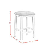 Stone 4PC Occasional Bar Table