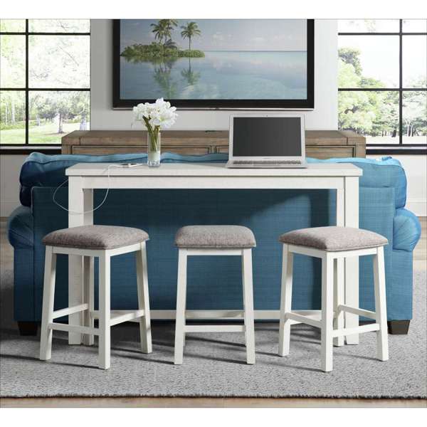 Stone 4PC Occasional Bar Table