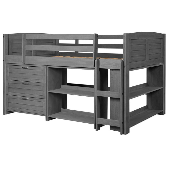 Louver Modular Low Loft - Canales Furniture